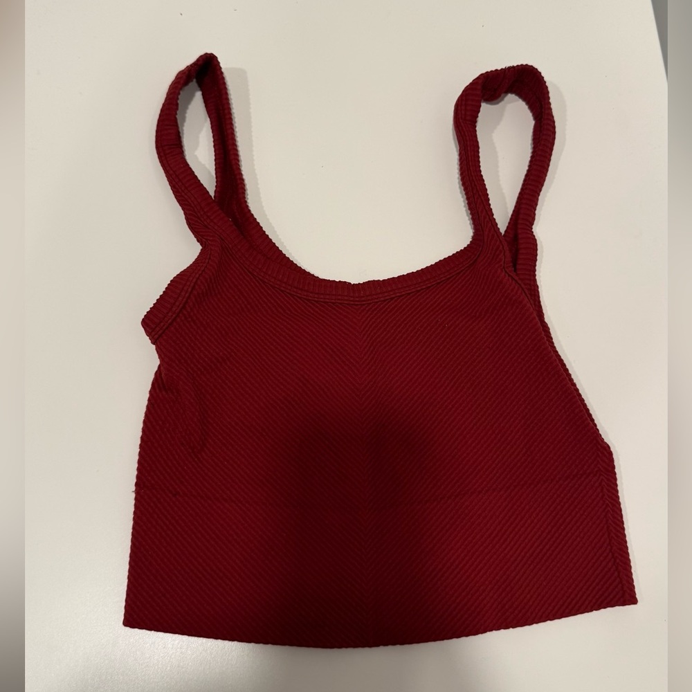Women's Crop Tank Top - red - Picture 2 of 3